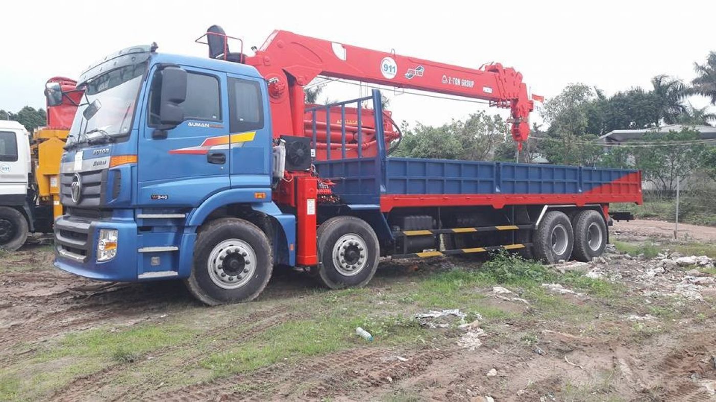 Xe tải cẩu Thaco 15 tấn